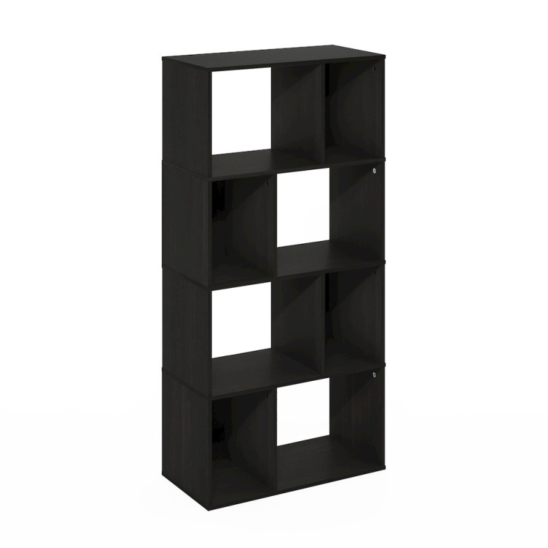 Daly 8-Cube Irregular Cubes Bookcase, Espresso