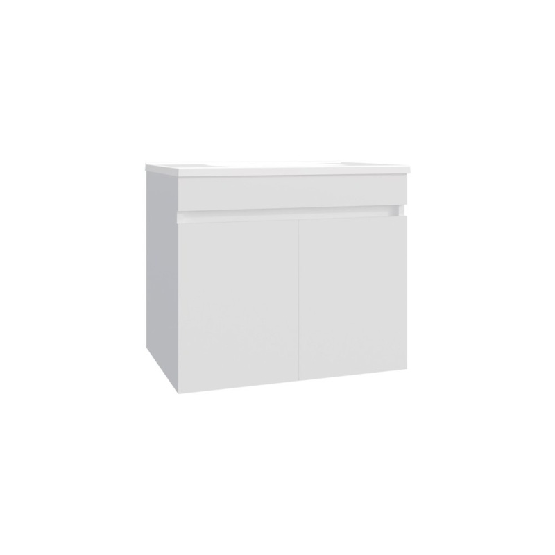 Tarentum Bathroom Vanity, 2 Doors, 2 Shelves, White