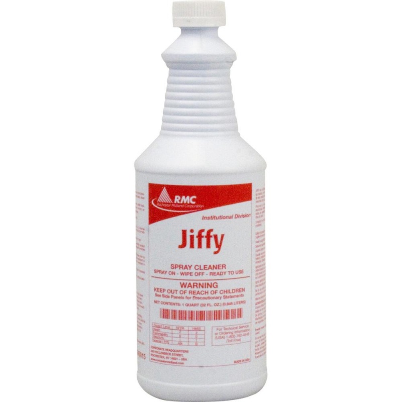 Rmc Jiffy Spray Cleaner - Ready-To-Use Spray - 32 Fl Oz (1 Quart) - 12 / Carton - Yellow