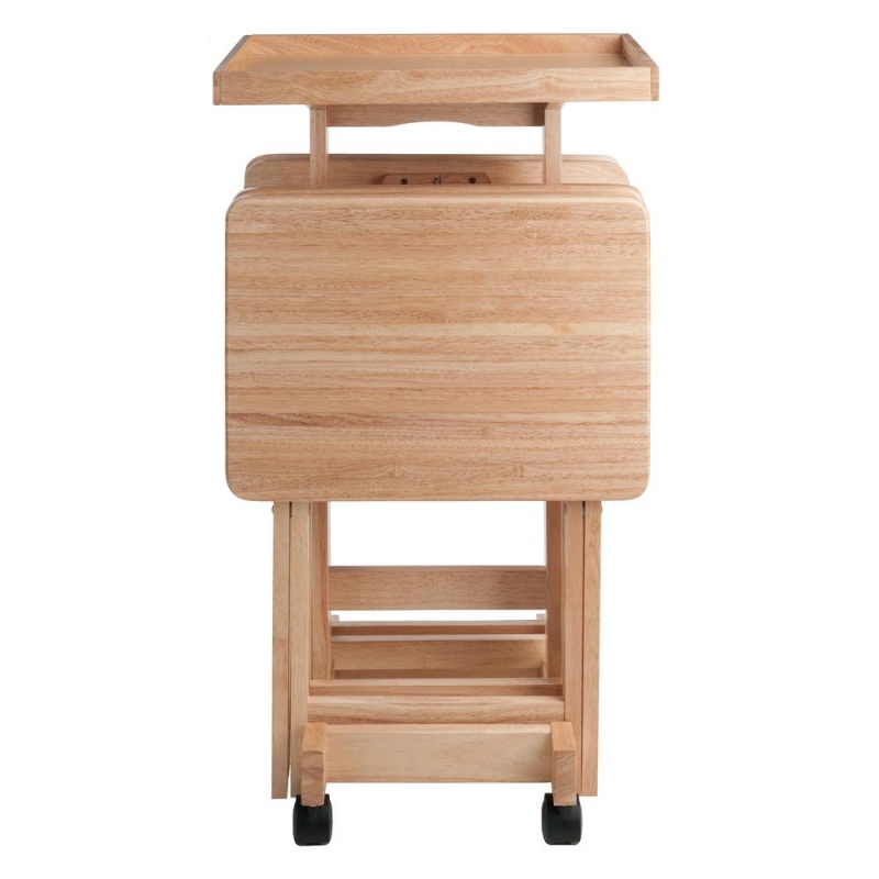 6-Pc Snack Table Set Natural
