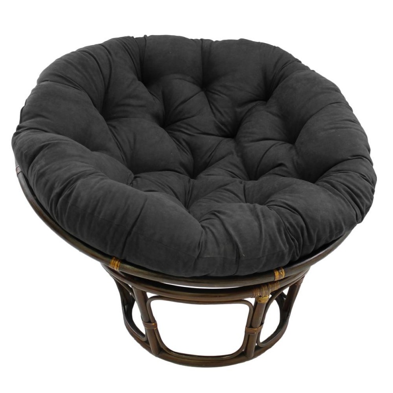 44-Inch Solid Micro Suede Papasan Cushion (Fits 42-Inch Papasan Frame)