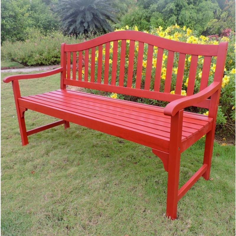 Royal Fiji Acacia 59-Inch Camel Back 3-Seater Bench