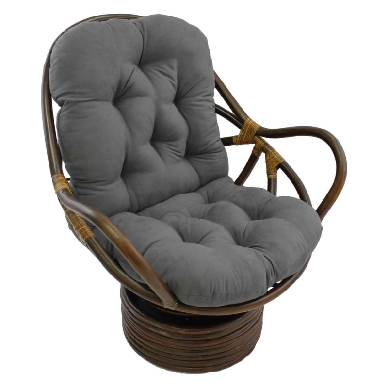 48-Inch By 24-Inch Solid Micro Suede Swivel Rocker Cushion