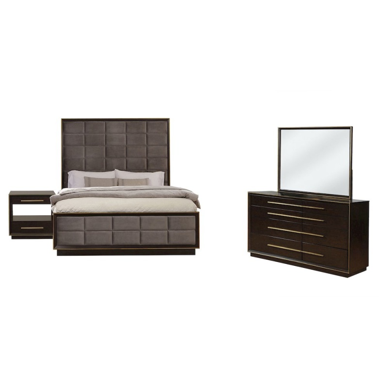Durango 4-Piece Eastern King Bedroom Set Smoked Peppercorn