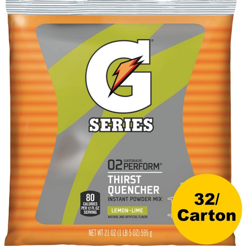 Gatorade Thirst Quencher Powder Mix - Powder - 1.31 Lb - 2.50 Gal Maximum Yield - Pouch - 32 / Carton
