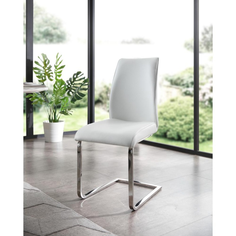 Katrina Dining Chair In White (Set Of 2)