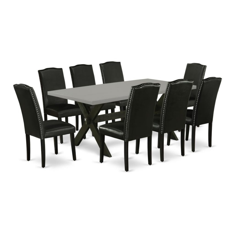 East West Furniture 9-Pc Dinette Set