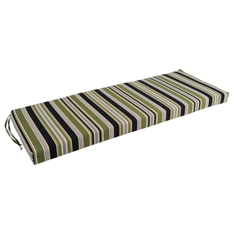 51-Inch By 19-Inch Patterned Outdoor Spun Polyester Loveseat Cushion