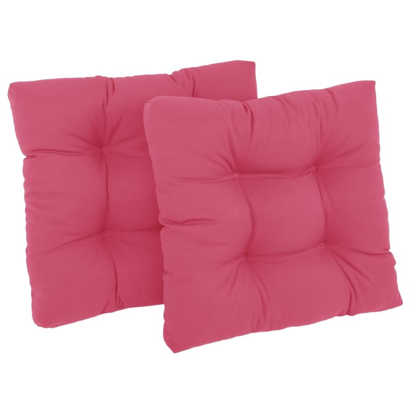 19-Inch Squared Twill Tufted Dining Chair Cushions (Set Of 2) 94005-2Ch-Tw-Bb