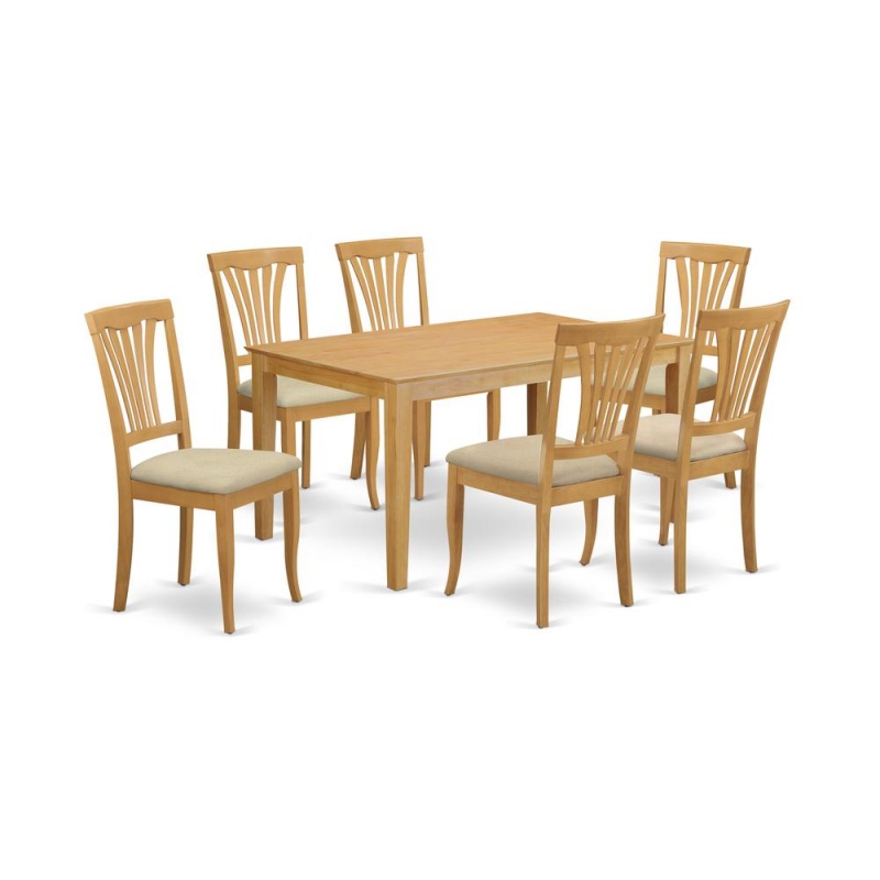 7 Pc Dinette Set - Dinette Table And 6 Dining Chairs
