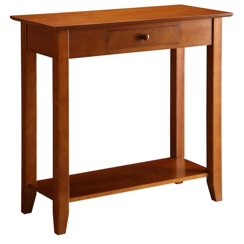 American Heritage Hall Table With Drawer And Shelf