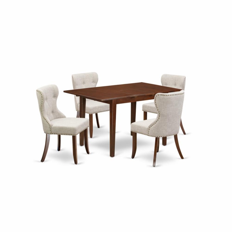 East West Furniture Kitchen Table Set of 4