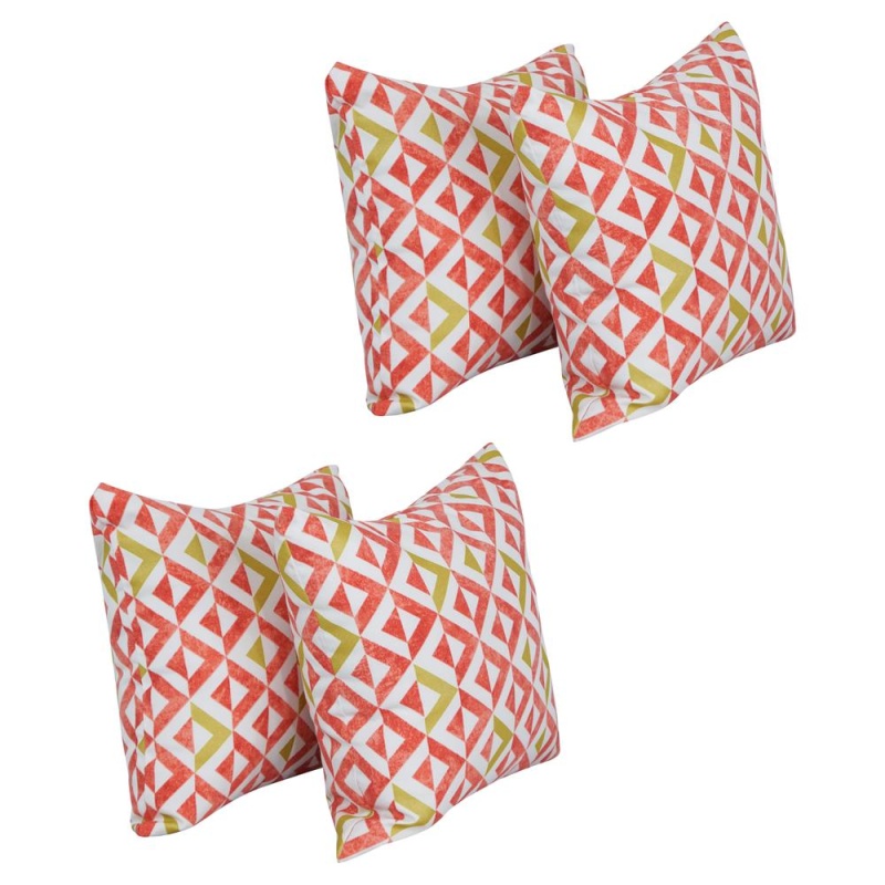 17-Inch Square Polyester Outdoor Throw Pillows (Set Of 4) 9910-S4-Od-238