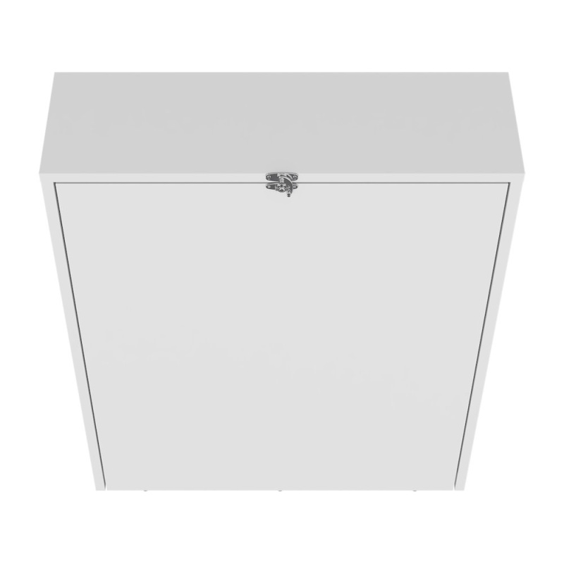 Stovall Folding Table, 4 Shelves, White