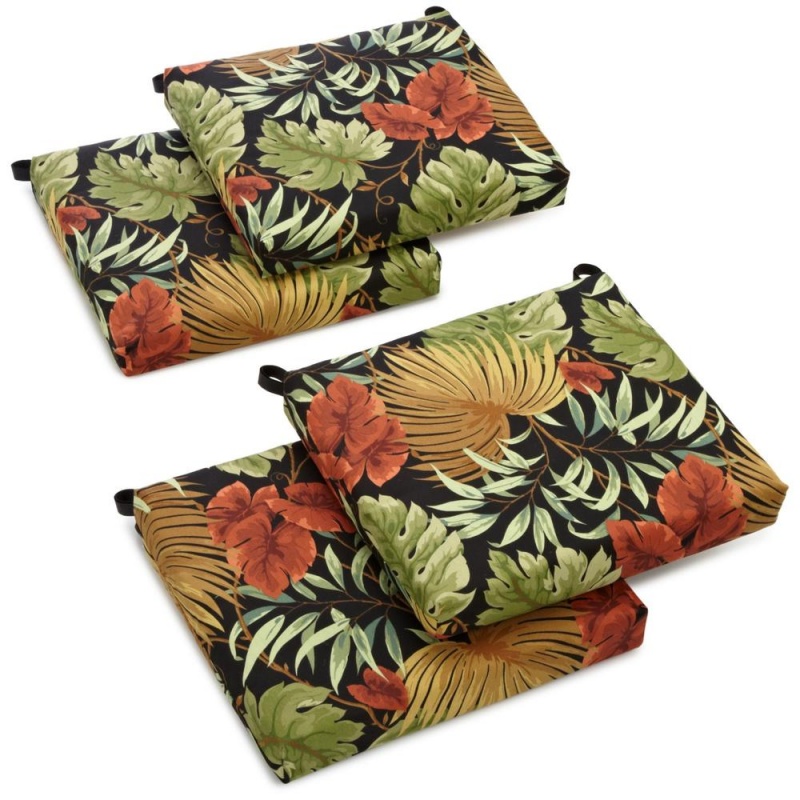 20-Inch By 19-Inch Spun Polyester Chair Cushion (Set Of Four)