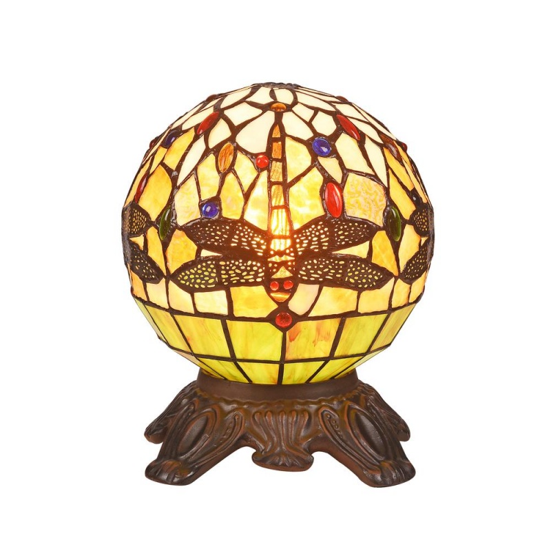 Demoiselle Mosaic 1 Light Dark Bronze Accent Lamp 8" Wide