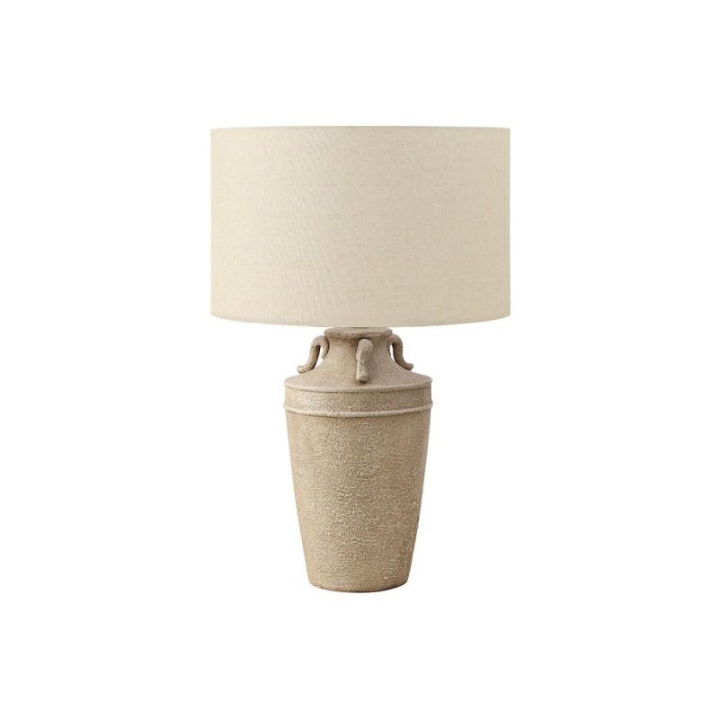 Lighting 28"H Table Lamp, Beige Ceramic, Beige Shade