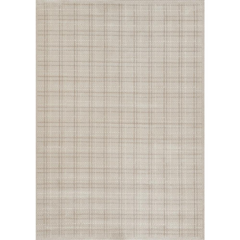 Contemporary Runner Area Rug, Beige, 2'3" X 8' Runner