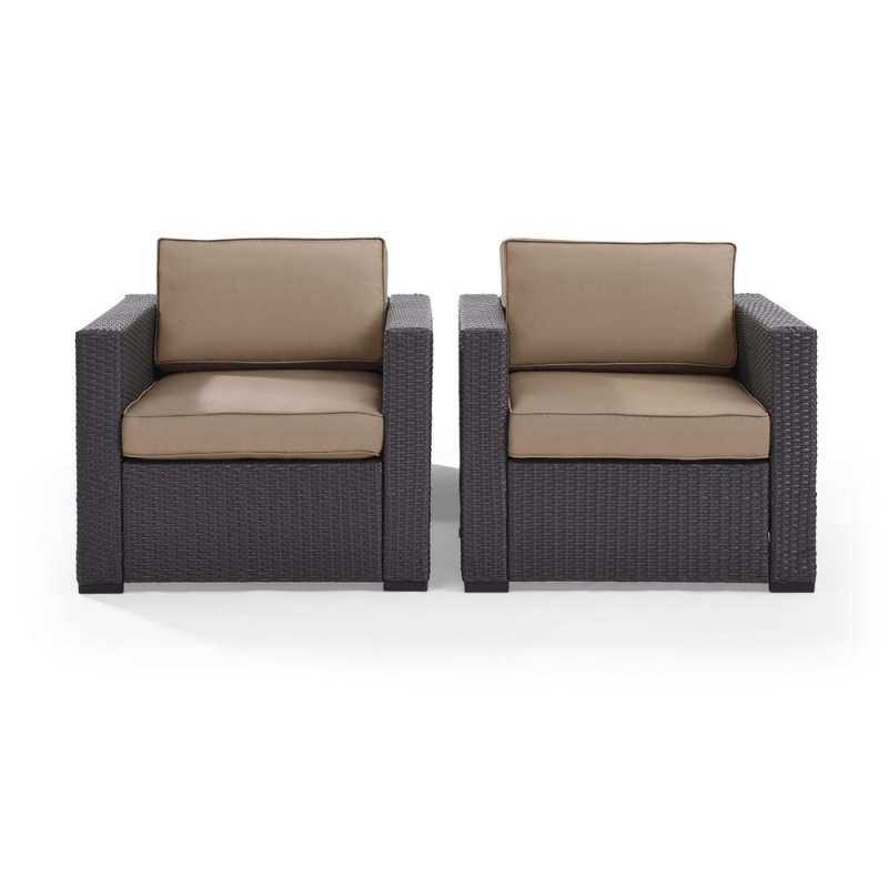 Biscayne 2Pc Wicker Outdoor Chair Set - 2 Chairs