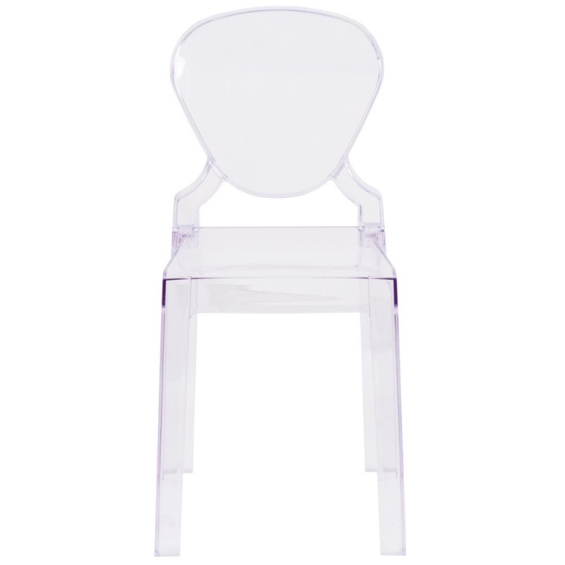 Ghost Chair With Tear Back In Transparent Crystal