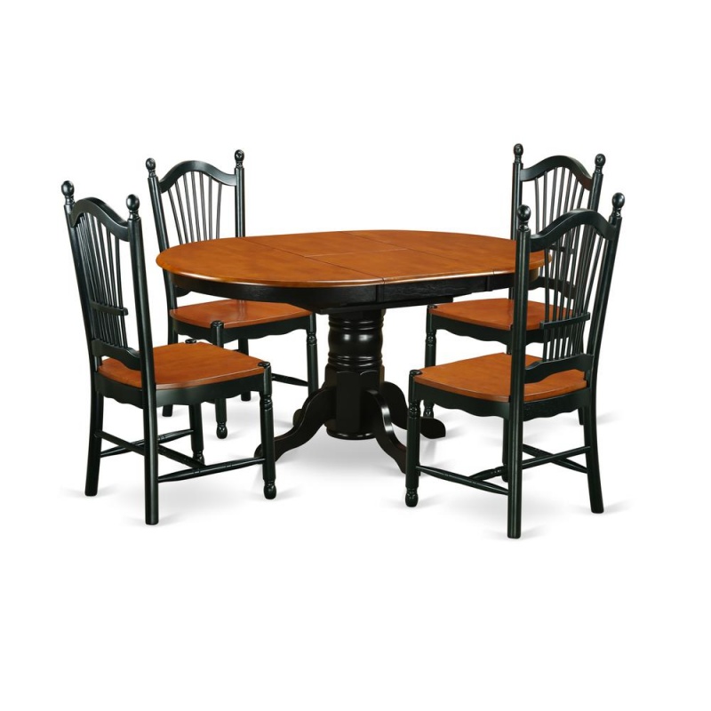 Dining Room Set Black & Cherry