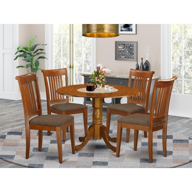 5 Pc Kitchen Table Set-Small Kitchen Table-Plus 4 Dinette Chairs