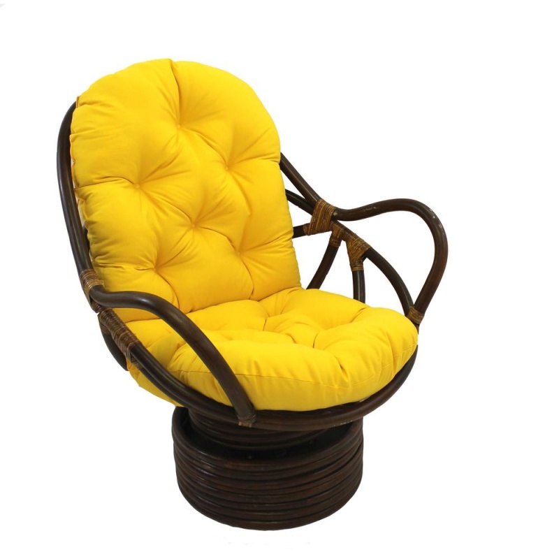 Swivel Rocker With Twill Cushion