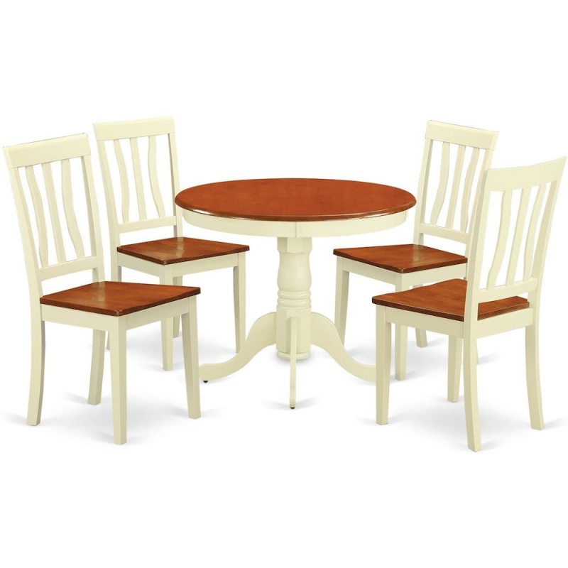 5 Pc Small Kitchen Table and Chairs Set