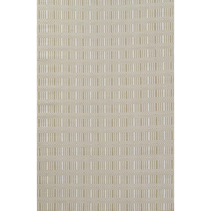 Contemporary Rectangle Area Rug, Beige, 3'6" X 5'6"