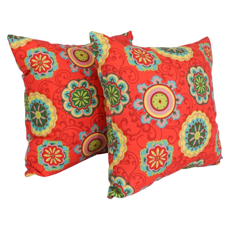 Outdoor Patterned Spun Polyester 25-Inch Jumbo Throw Pillows (Set Of 2) 9913-S2-Reo-41