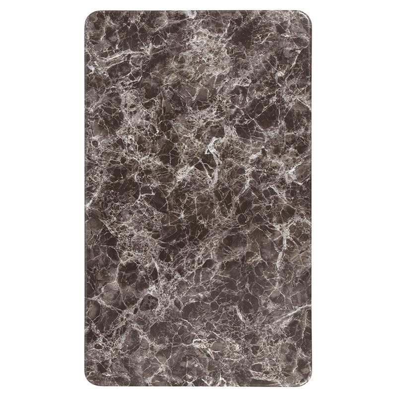 24" X 42" Rectangular Gray Marble Laminate Table Top