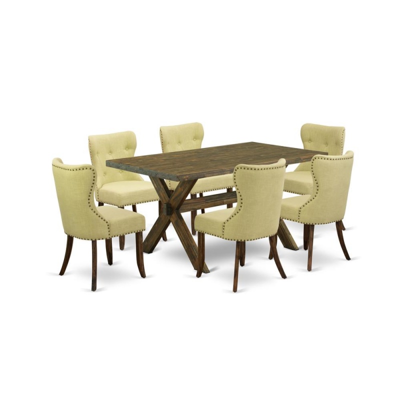 East West Furniture 7-Pc Dinette Room Set