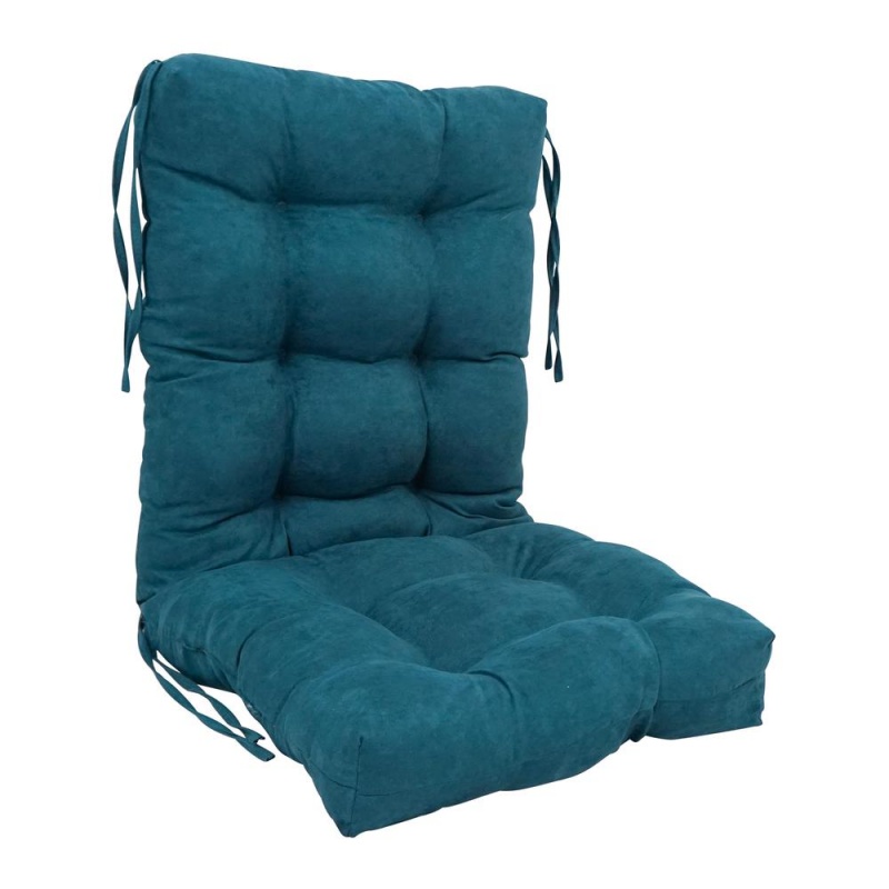 18-Inch By 38-Inch Solid Microsuede Tufted Chair Cushion
