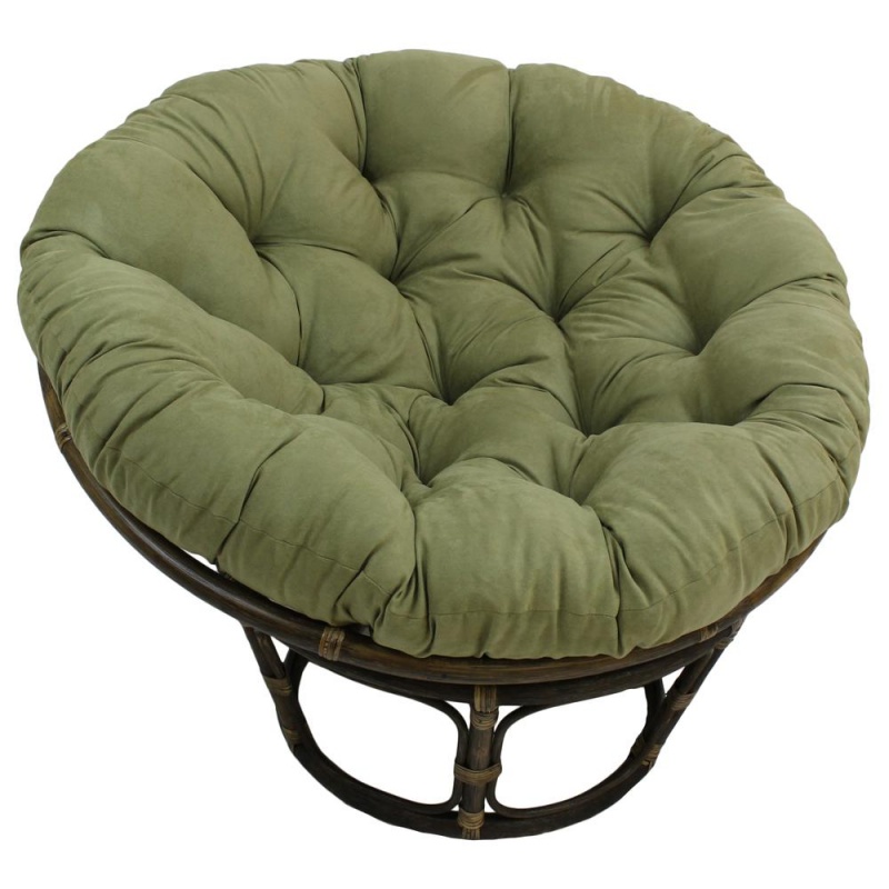 44-Inch Solid Micro Suede Papasan Cushion