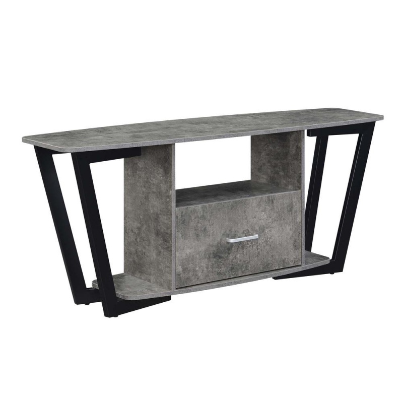 Graystone 1 Drawer TV Stand with Shelves
