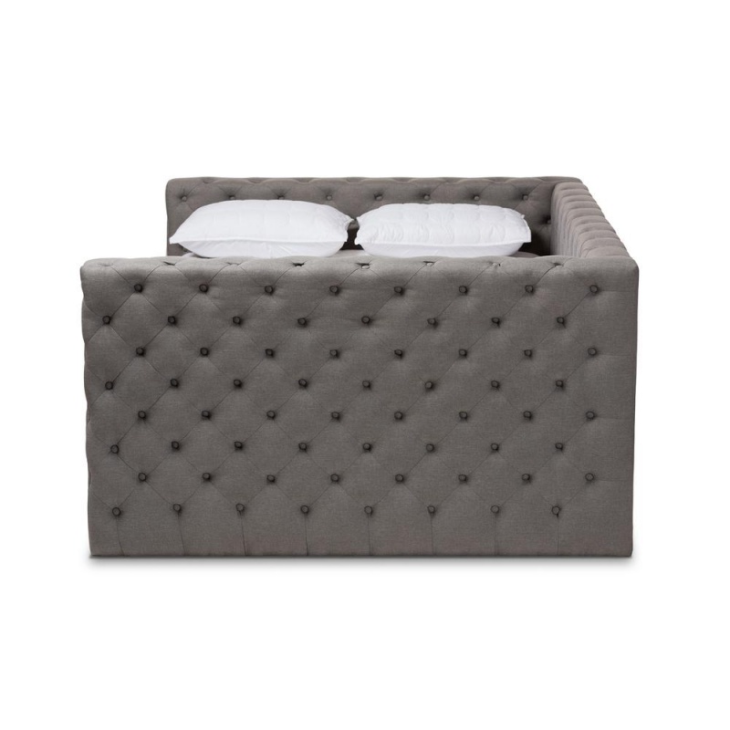 Anabella Modern And Contemporary Grey Fabric Upholstered Full Size Daybed