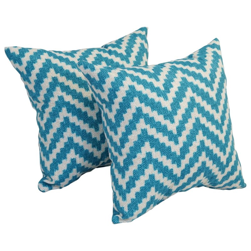 17-Inch Square Polyester Outdoor Throw Pillows, Set of 2