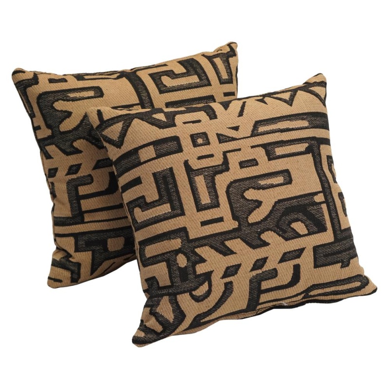 17-Inch Tapestry Throw Pillows With Inserts (Set of 2)