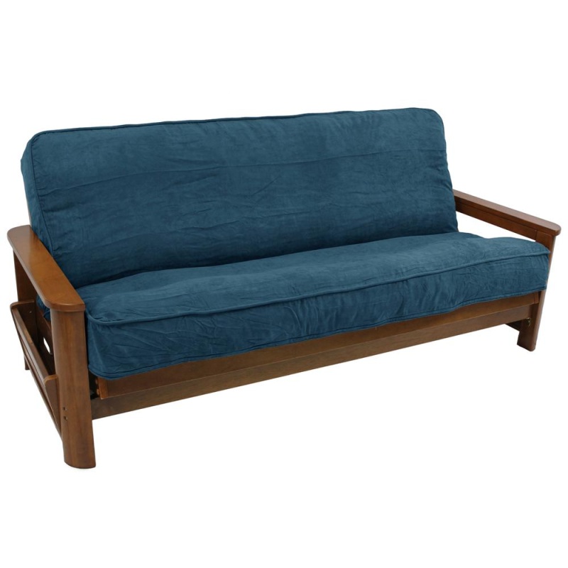 Solid Microsuede Double Corded 8 To 9-Inch Full Futon Cover 9687-Cd-Ms-Tl