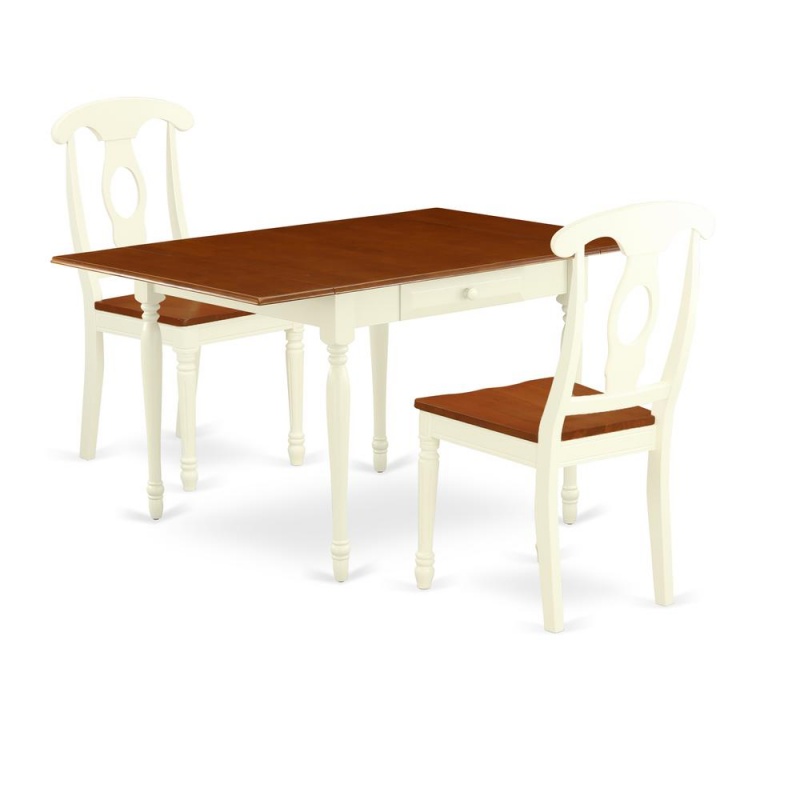 Dining Room Set Buttermilk & Cherry, Mzke3-Whi-w