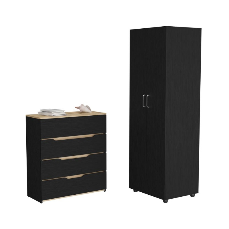 Raines 2 Piece Bedroom Set, London Armoire + Aralia Drawer Dresser