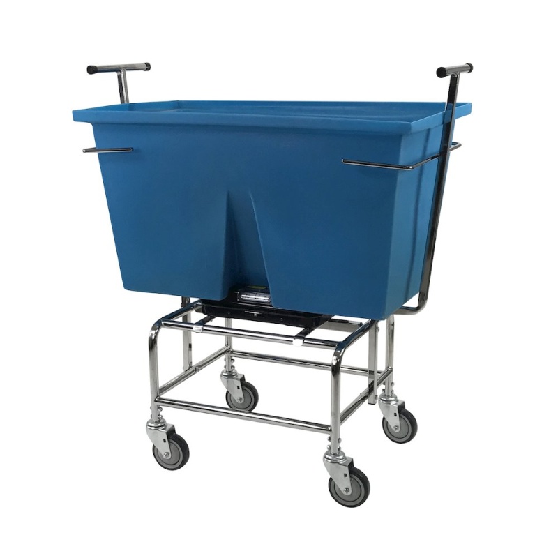 Mobile Laundry Scale W/Poly Tub, 250 Lb. Capacity
