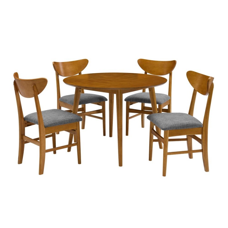 Landon 5-Piece Round Dining Table Set For 4
