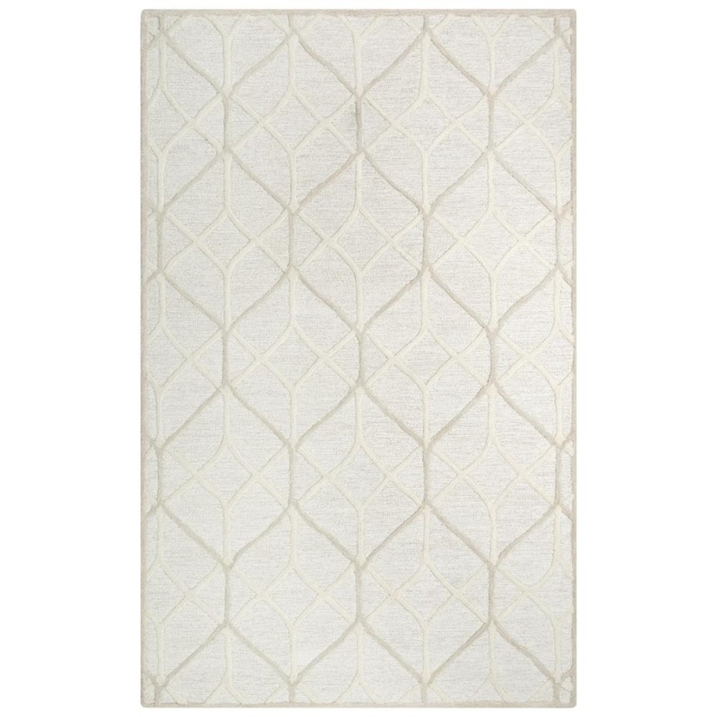 Hand Tufted Loop Pile Wool Internet Rug , 5' X 7'6"