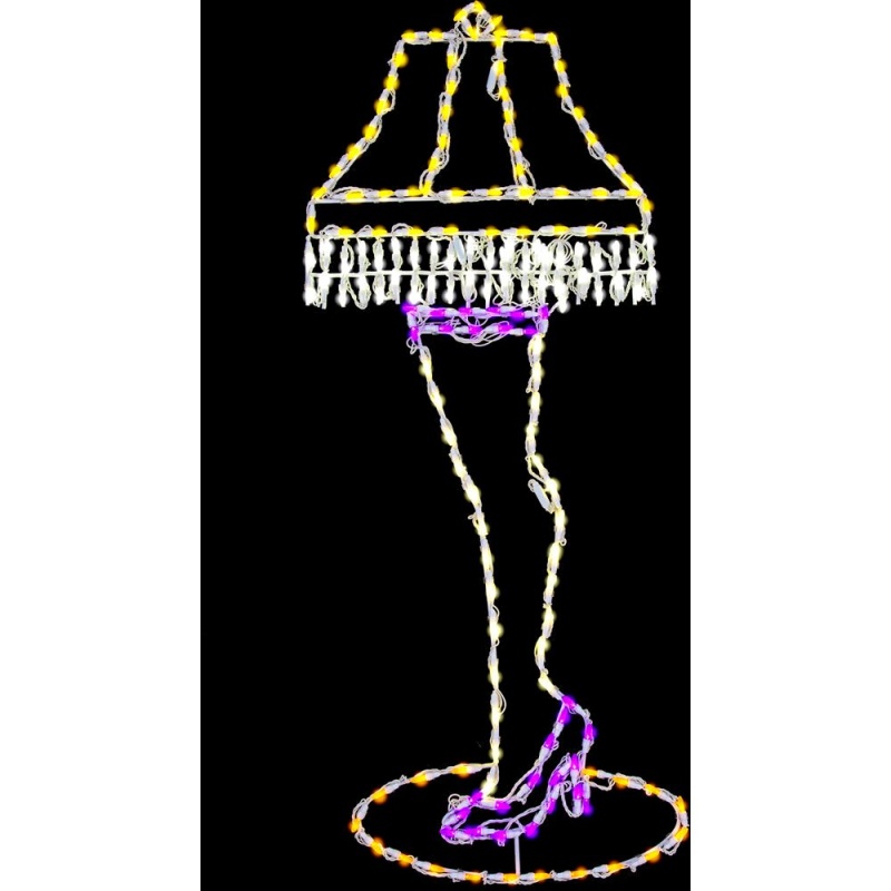 52"H LED Leg Lamp, 168 Bulbs