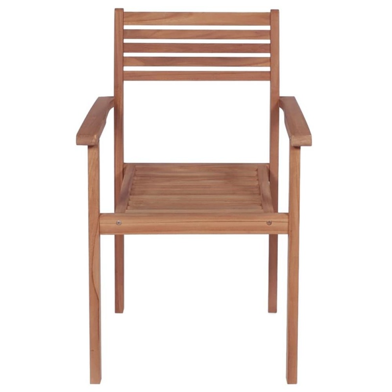 Vidaxl Garden Chairs 2 Pcs With Gray Cushions Solid Teak Wood 2263