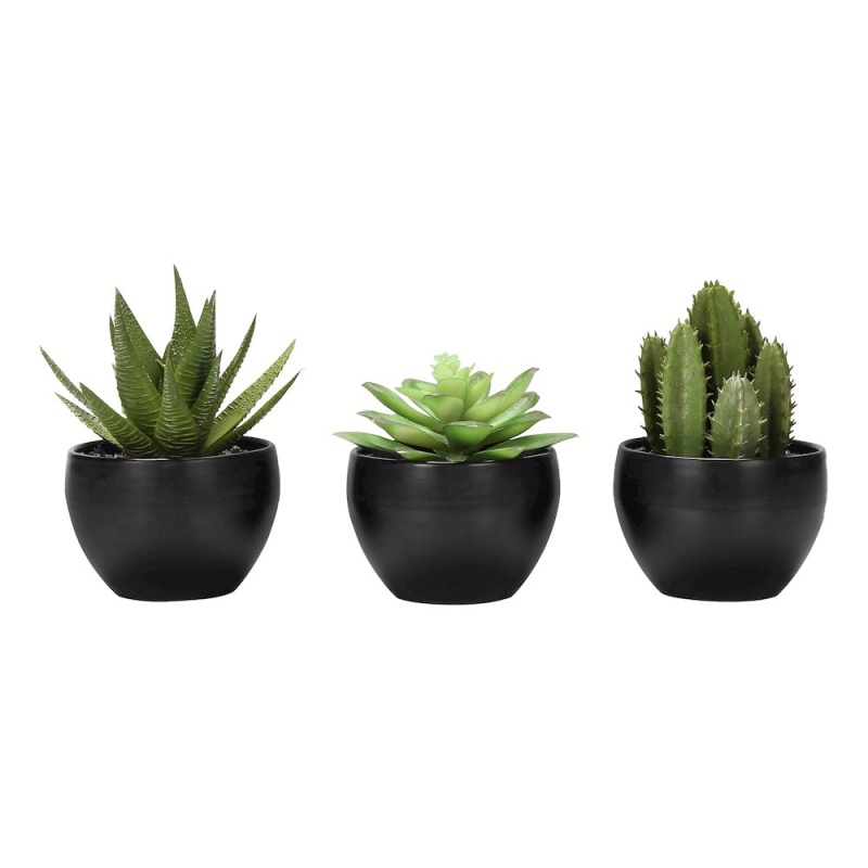 Artificial 6" Tall Succulent Set of 3