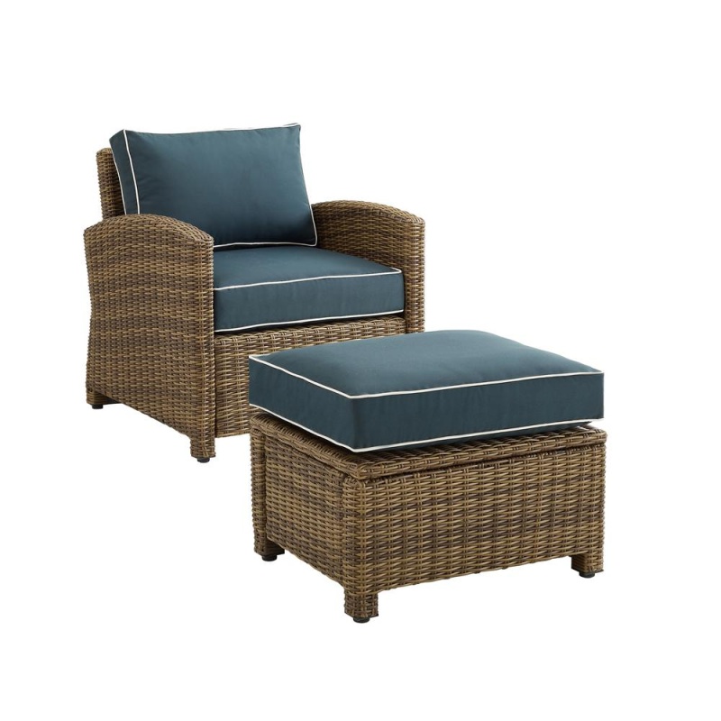 Bradenton 2Pc Wicker Outdoor Chair Set