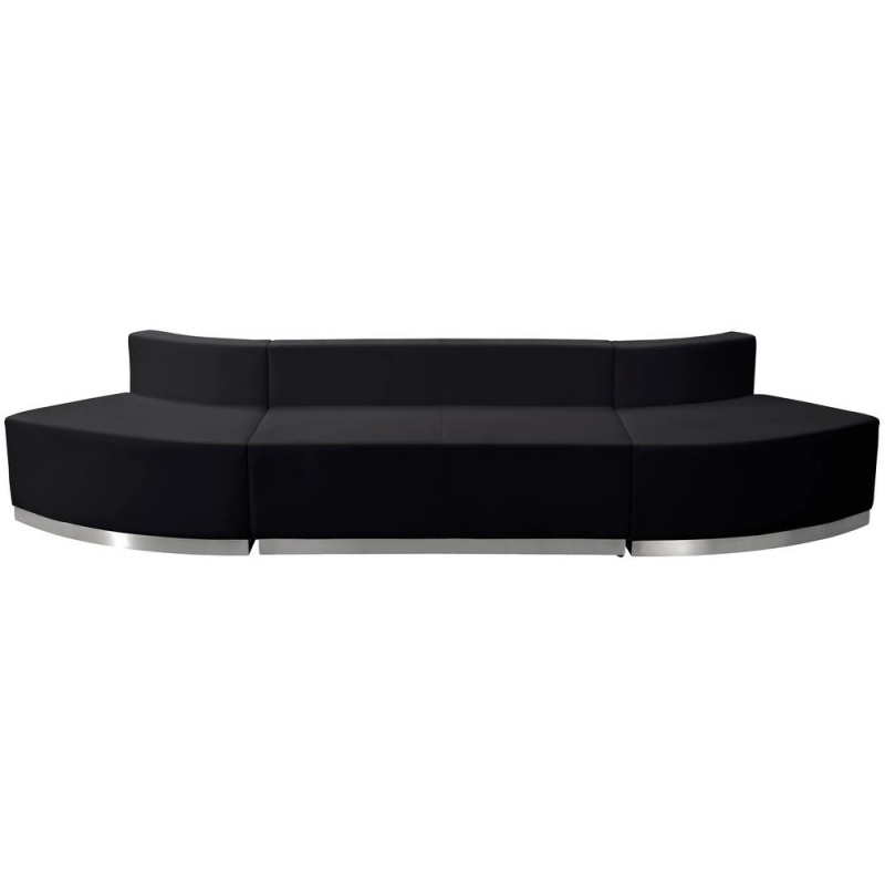 Alon Black Leathersoft Reception Configuration, 3 Pieces