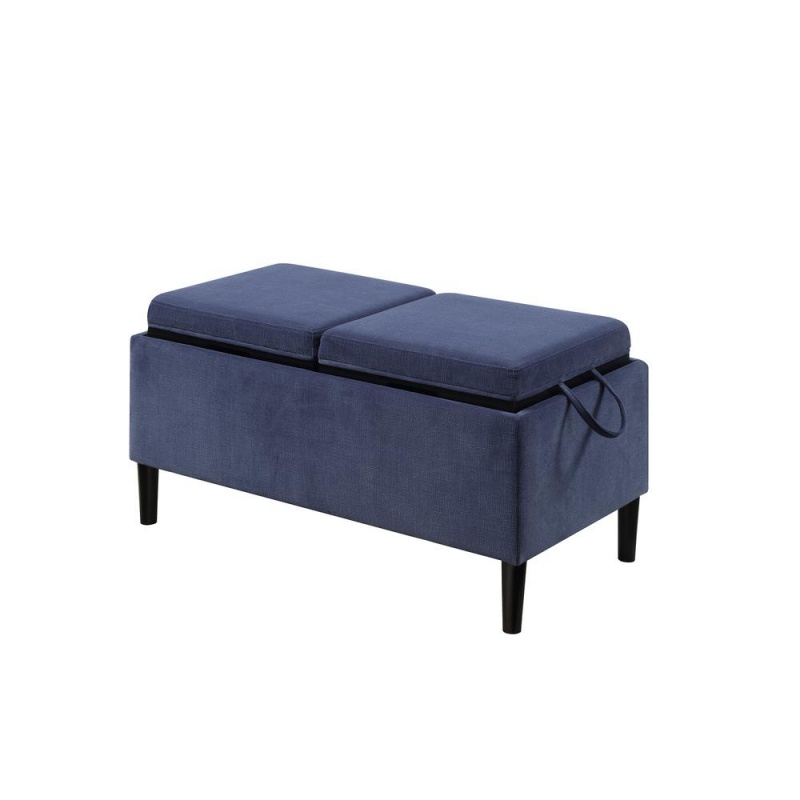 Designs4comfort Magnolia Storage Ottoman With Trays